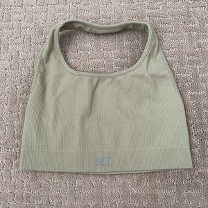 SETactive SET by Madelyn Cline HALTER BRA -
SEA GRASS Size XS EUC